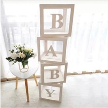 Women's Heart Balon Kutusu Şeffaf | Baby Kutu | One | Boy | Love Yazıı Balon Kutuları | Baby Balon Kutusu