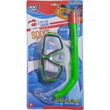 Premini Yeşil Sportif Maske ve Snorkel Seti, Renkli Su Altı Keşfi