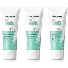 Daycare Diş Macunu 75 ml x 3’lü Paket – Hindistan Cevizi & Nane Yağı