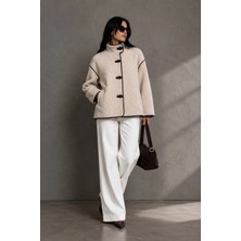 Velmora Leather Premium Hakiki Astragan Derisi Kadın Ceketi
