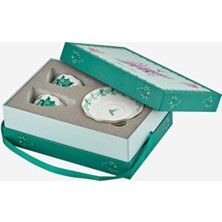 Empressco Yeşil Porselen Kahve Fincan Seti, 100 Ml, Şık ve Kullanışlı Tasarım