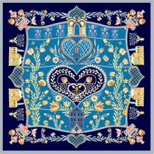 Deserto Fashion İPEK SATEN EŞARP 2026 Avantgarde serisi  %100 İpek   90x90