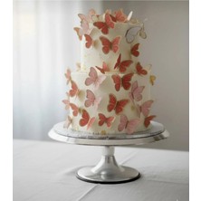 Women's Heart Kırmızı Kelebek Süs 42 Adet
