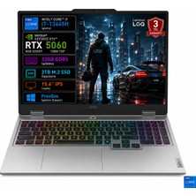 Lenovo Loq 15IRX10 83JE01BETR-03 I7-13645HX 32GB 2tb SSD RTX5060 8gb Tgp 100W 15.6" IPS 144Hz Freedos Taşınabilir Bilgisayar