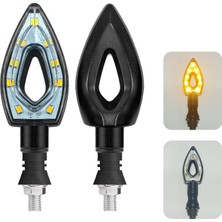 Dekohop Motosiklet LED Sinyal Lambası Set Üçgen Universal Model