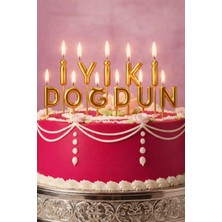 Gold Center Iyi Ki Doğdun Gold Mum
