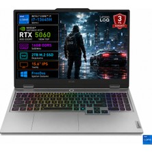 Lenovo Loq 15IRX10 83JE01BETR-01 I7-13645HX 16GB 2tb SSD RTX5060 8gb Tgp 100W 15.6" IPS 144Hz Freedos Taşınabilir Bilgisayar