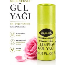 Saf Gül Yağı Geneleneksel Beyyurdu Rosa Damascena Aromaterapi Yağı
