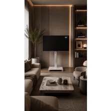 Sonorous Pl 2575 Palisandro Seramik Tablalı Tekerlekli Televizyon Tv Sehpası 40'' - 75'' Inç