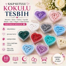 Öztürk Konsept 🌸 Kalp Kutulu Kokulu Tesbih Mevlid Hediyelik – Yasin, Mevlüt, Hatim, Kandil, Nikah ve Özel Gün Dağıtmalık Kokulu Tesbih Set