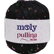Moly Pullina 02 Siyah - Renkli Pullu