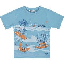Civil Boys Surf Vibe 2-5 Yaş Tişört - Mavi