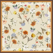 Deserto Fashion İPEK SATEN EŞARP 2026 Avantgarde serisi   90x90