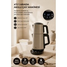 Kitchen Life Demzade Dijital Paslanmaz Çelik Elektrikli Çay Makinesi 1850-2200 W Kettle Çaycı Çay Seti