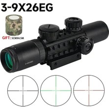 Forestia 3-9X26 Çift Işıklı Ayarlanır Zoomlu Nişangah Hedefleyici Tüfek Dürbünü - Kendinden Sabit Ayaklı