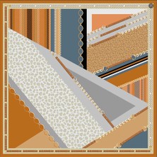 Deserto Fashion İPEK TWİLL EŞARP 2026 Avantgarde serisi  %100 İpek   90x90