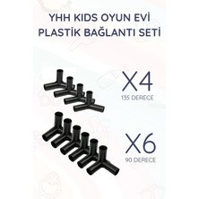 Yhh Kids Plastik Bağlantı Seti Oyun Evi Uyumlu (10 Parça)