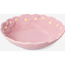 Empressco Pembe Çiçek Detaylı 18,5 cm Kase, Şık ve Zarif Tasarım