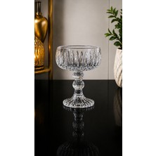 Empressco Şeffaf Kristal Cam Lokumluk, 70ML, Şık ve Zarif Tasarım, Tekli Paket