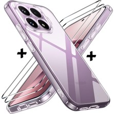 M.TK Moveteck Xiaomi Mi 17T Pro Kılıf Kamera Çıkıntılı Korumalı Yumuşak Şeffaf Silikon + 9h Ekran Koruyucu Cam Set 1er Adet