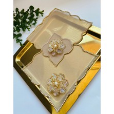 Elçiçek Homedecor Sunum Peçete,kokteyl Peçete ,kahve Yanı Sunum Peçete ,karolin Peçete 2 Adet