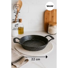 Empressco Dayanıklı Döküm Granit 22 cm Sahan Tava, Mutfakta Şıklık ve Pratiklik