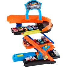 PopŞeker Hot Wheels 2in1 Dönüşebilen Garaj Oyun Seti - Fırlatıcılı Araba ve Pist Seti