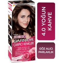 Garnier Çarpıcı Renkler 4.0 Yoğun Kahve Amonyaksız Krem Saç Boyası Göz Alıcı Parlaklık