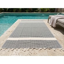 Ludia Ludıa Motifli %100 Pamuk Premium Saçaklı Peştemal Havlu 100X185 cm