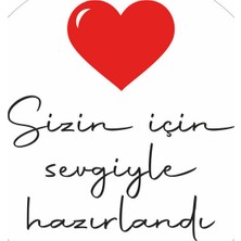 Kuzeylina Paketlemeye Özel 35 Adet Sticker -  Sizin Için Sevgiyle Hazırlandı