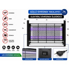 Atlt Atlantis Gece Lambası Sivrisinek Sinek Öldürücü 2X10=20W Elektirikli 2 Ampulü Sinek ve Haşere Öldürücü Yakalayıcı Sinek Öldürücü Cihaz Asma Telli Aç Kapa Düğmeli LED Sivrisinek Kovucu Sesiz Çalıma