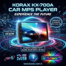 Korax KX-700A 7" Android Multimedya Ekran · Gps · Wifi · Dvr · Geri Görüş Destekli Mp5 Teyp
