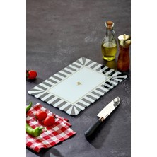 Empressco Kuş Desenli Silikon Ayaklı Temperli Kırılmaz Cam Kesim Panosu