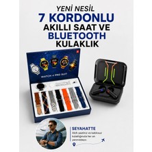 Timion Mey Ithalat® 2025 Model Kablosuz Kulaklık ve Yeni Nesil Akıllı Saat Metal Kayış Plasti