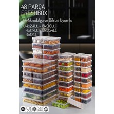 Empressco 48 Parçalı Çok Amaçlı Saklama Kabı Seti, Mikrodalga ve Dondurucu Uyumlu