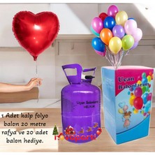 Nova Parti Kullan At Helyum Gazı 2.2 Litre Rafya ve Balon Hediye.