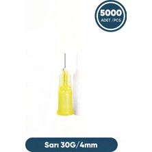 Genject 30G (0.3mm.), 4mm, Sarı Enjektör Ucu, Mezoterapi Ucu, Botox Ucu 250 Ad./kt. ((KOLİ:5000AD.)