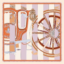 Deserto Fashion İPEK SATEN EŞARP 2026 Avantgarde serisi  %100 İpek   90x90