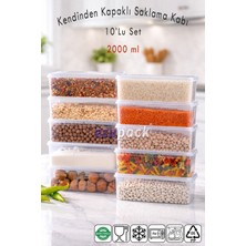Empressco 2 Lt 10'lu Mikrodalga Kapaklı Derin Dondurucu Saklama Kabı Seti