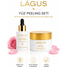 Lagus Yüz Peeling Seti Lágus Gül Tozlu Cilt Yenileyici ve Ölü Deri Arındırıcı Bakım Seti