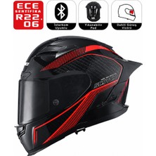Scoyco FF871 Fire Motosiklet Kaskı Spoiler Mod Full Face Kask