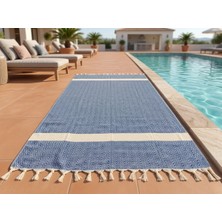 Ludia Ludıa Motifli %100 Pamuk Premium Saçaklı Peştemal Havlu 100X185 cm