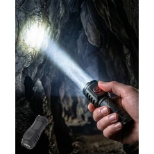 Timion Mey Ithalat® Taşınabilir Mini El Feneri USB Type-C Şarjlı ve Dayanıklı Tasarım