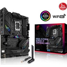 Asus Rog Strıx B760-F Gamıng Wıfı Intel B760 Lga1700 Ddr5 7800 Dp Hdmı 3X M2 Usb3.2 Wifi 6E + Bt Aura Rgb 2.5Gbit Lan Atx (Rog Strıx B760-F Gamıng Wıfı) Anakart