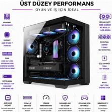 Apphirex Prestige X97 Ryzen 7 7800X3D / Msı B650M-B / Amd RX9060XT 16GB / 32GB Ddr5 6000MHZ / 1tb M.2 SSD / 360MM Sıvı Soğutma Masaüstü Oyuncu Bilgisayarı