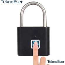 Eser Ticarett Parmak Izi Kilidi Akilli Asma Kilit USB Sarjli Anahtarsiz