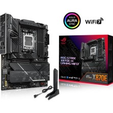 ASUS ROG STRIX X870E-H GAMING WIFI7 AMD X870 AM5 DDR5 8000 HDMI 2xUSB4 4x M2 USB3.2 WiFi 7 + BT AURA RGB 5Gbit LAN ATX