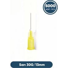 Genject 30G (0.3mm.), 13MM, Sarı Enjektör Ucu, Mezoterapi Ucu, Botox Ucu 250 Ad./kt. (KOLİ:5000AD.)