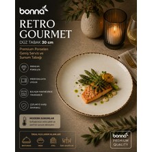 Bonna Retro Gourmet Düz Tabak 30 Cm