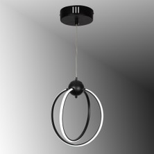 TT074-2-SY Tt Aydınlatma 2'li Mat Siyah LED Avize